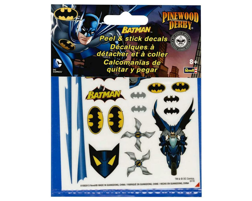 Revell 9450 BSA Pinewood Derby Peel & Stick Decal Batman Dawn