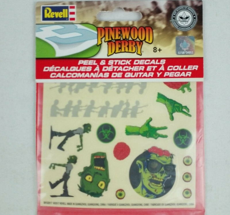 Revell 9457 BSA Pinewood Derby Peel & Stick Decal Zombie