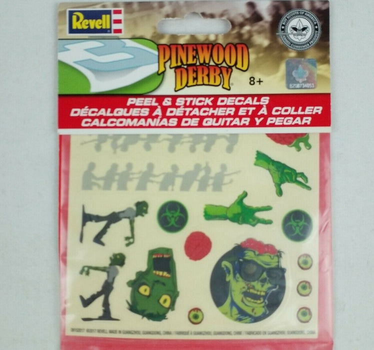 Revell 9457 BSA Pinewood Derby Peel & Stick Decal Zombie