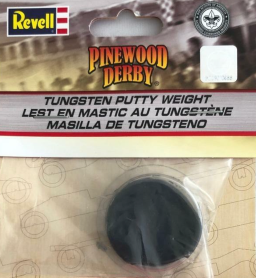 Revell RMXY9428 BSA 1oz Tungston Putty for Pinewood Derby Racers