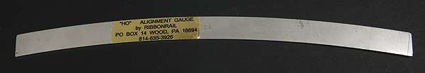 Ribbon Rail 1024 HO Scale 10" Track Alignment Gauge 24" Radius Curve