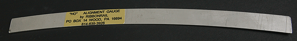 Ribbon Rail 1030 HO Scale 10" Track Alignment Gauge 30" Radius