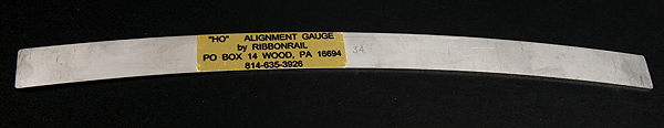 Ribbon Rail 1034 HO Scale 10" Track Alignment Gauge 34" Radius