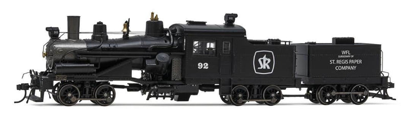 Rivarossi HO Scale HR2948S HO Scale 3 Truck Heisler St. Regis Paper 92  DCC LokSound