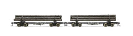 Rivarossi HO Scale HR6631 HO Sale Skeleton Log Car St. Regis Paper 49/54 2 Pack