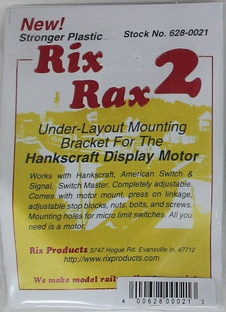 Rix Products 628-0021 Rix Rax II Under Layout Mounting Bracket — White ...