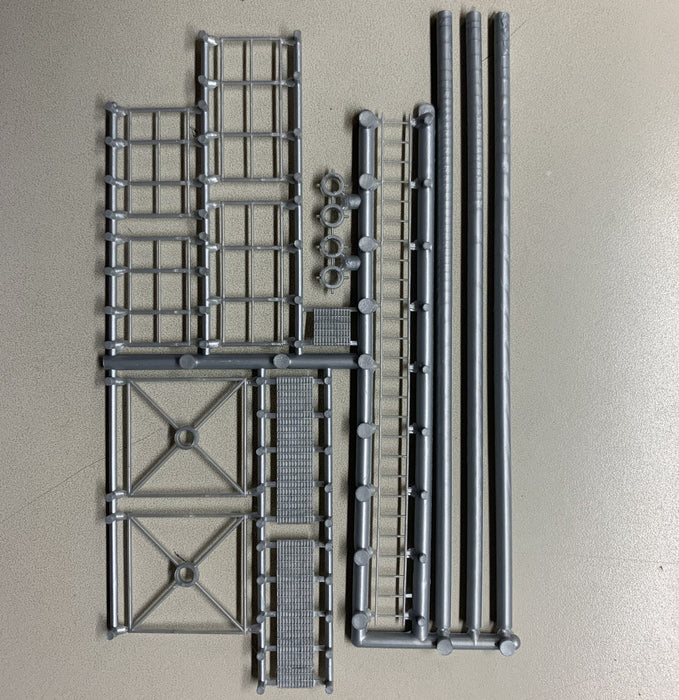 Rix Products 628-0408 HO Scale Grain Elevator Catwalk and Ladder Kit
