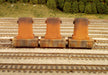 Rix Products 628-0601 HO Scale Ingot Buggies & Molds (3 Pack)