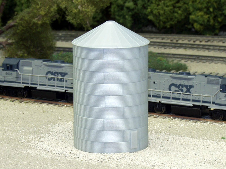 Rix Products 628-0704 N Scale 40' Corrugated Grain Bin Kit