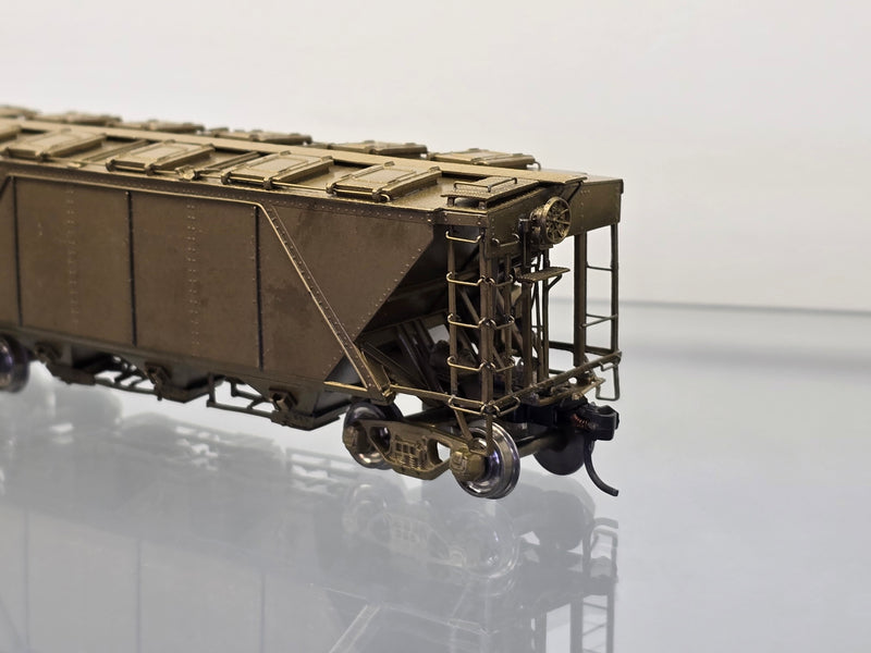 Oriental Limited HO Scale Pennsylvania Railroad PRR H30A Covered Hopper - Un-Painted Brass