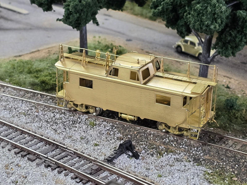 ALCO Models HO Scale Pennsylvania Railroad PRR N-8 Cabin/Caboose - Un-Painted Brass
