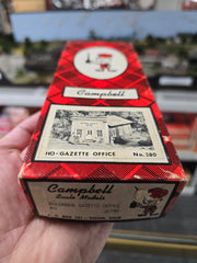 Campbell 380 HO Scale Columbia Gazette Office Kit - NOS