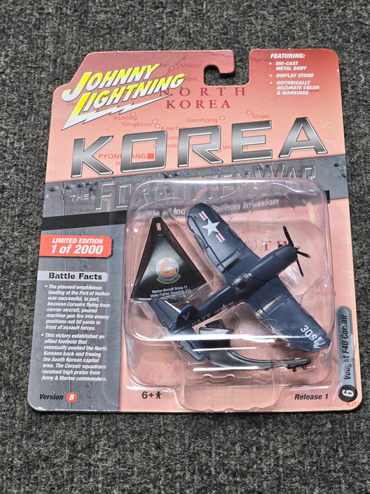 Johnny Lightning JLML009 Korea Forgotten War Version B Vought F4U Corsair