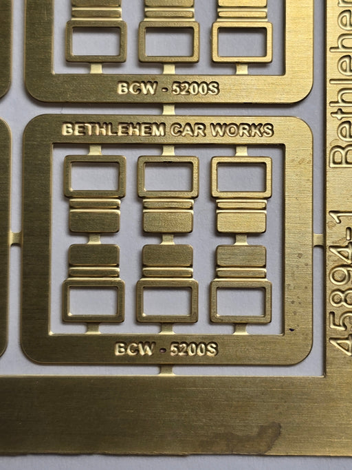 Bethlehem Car Works 5200S Etched Brass Grill Car Steps