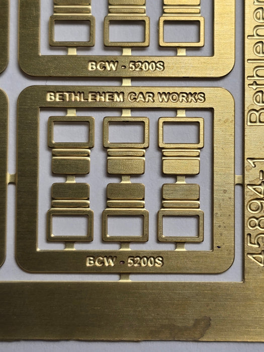 Bethlehem Car Works 5200S Etched Brass Grill Car Steps