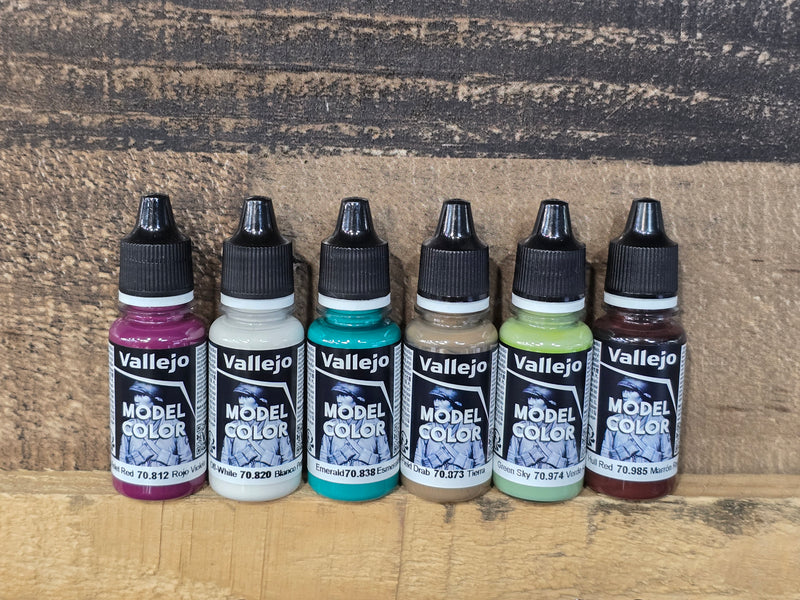 Vallejo Model Color Acrylic Paint for BCW Flying Yankee Interior Set of 6