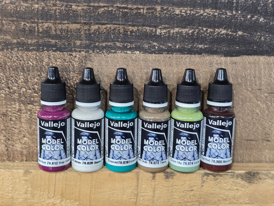 Vallejo Model Color Acrylic Paint for BCW Flying Yankee Interior Set of 6