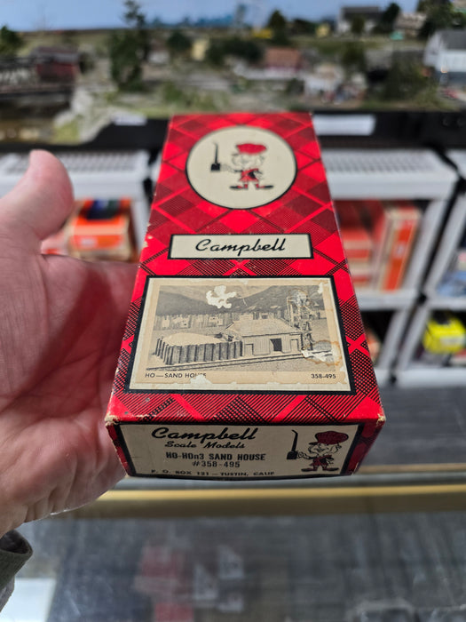 Campbell 358-495 HO Scale Sand House Kit - NOS