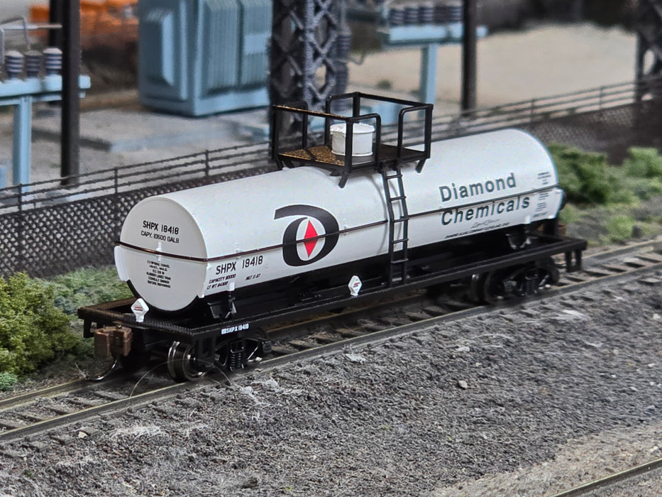 Bachmann 75851 N Scale Small Dome Chemical Tank Car Diamond SHPX 19418