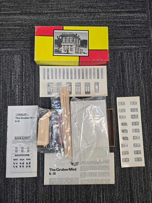 Timberline Models 156-1695 HO Scale The Gruber Mint Building Kit - NOS