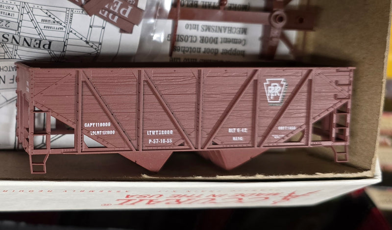 Accurail / Digital Fox HO Scale Pennsylvania H31C 55-Ton Wood-Side Hopper Kit PRR - NOS (#'s Vary)