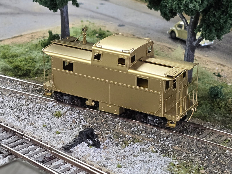 Trains Inc. HO Scale Pennsylvania Railroad PRR N5 Cabin/Caboose - Un-Painted Brass