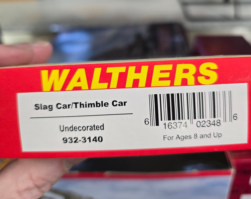 Walthers 932-3140 HO Scale Slag/Thimble Car Kit - NOS