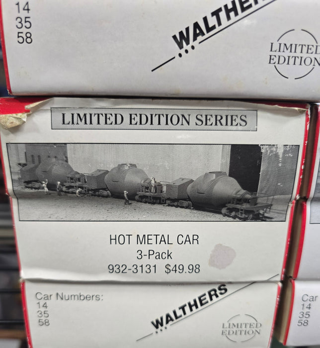 Walthers 932-3131 HO Scale Hot Metal Car Kit (3 Pack) - NOS