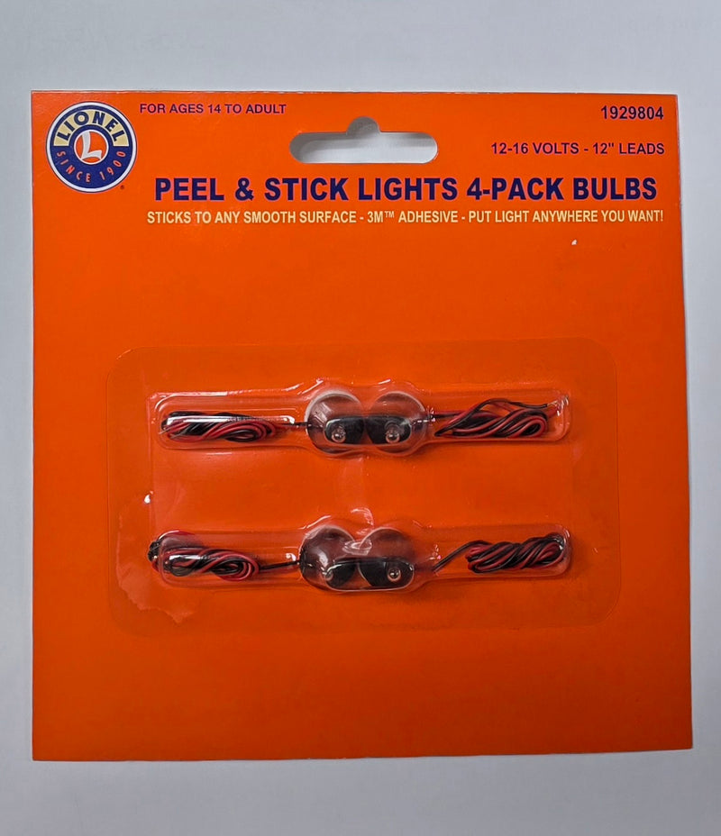 Lionel 1929804 Peel and Stick Lights 4 Pack