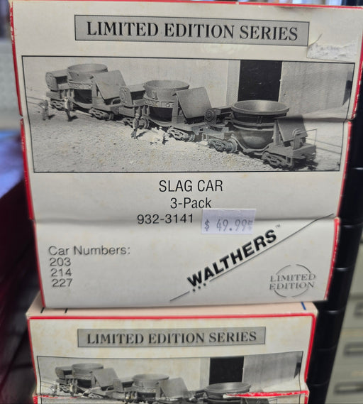 Walthers 932-3141 HO Scale Slag/Thimble Car Kit (3 Pack) - NOS