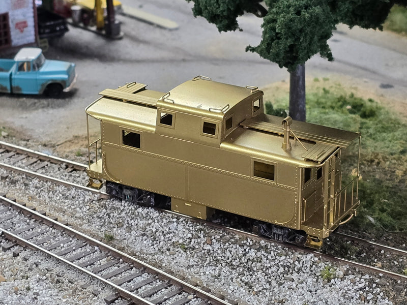 Trains Inc. HO Scale Pennsylvania Railroad PRR N5 Cabin/Caboose - Un-Painted Brass