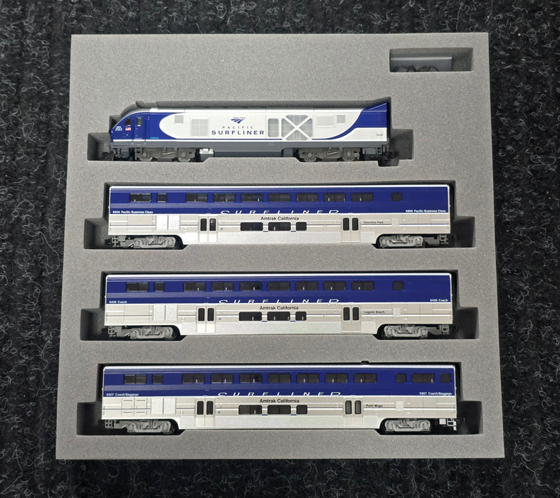 Kato 106-9001 N Scale Amtrak SC-44 & Amtrak Pacific Surfliner 4 Unit Base Set DC (DCC Ready)