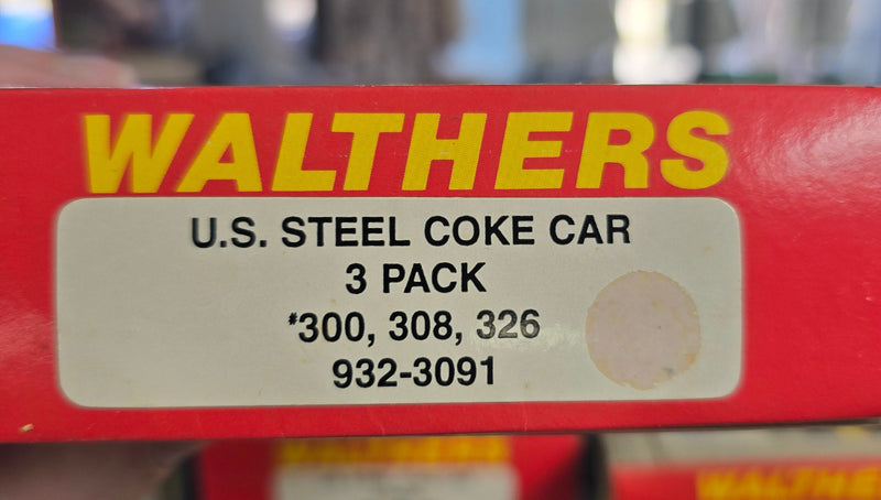 Walthers 932-3091 HO Scale Coke Service High Side 2 Bay Hopper Kit (3 Pack) - NOS