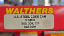 Walthers 932-3091 HO Scale Coke Service High Side 2 Bay Hopper Kit (3 Pack) - NOS
