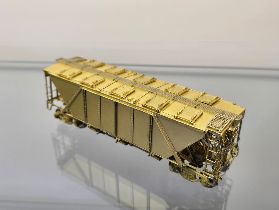 Precision Scale Co. 15860 HO Scale PRR H30 Covered Hopper Car - Un-Painted Brass
