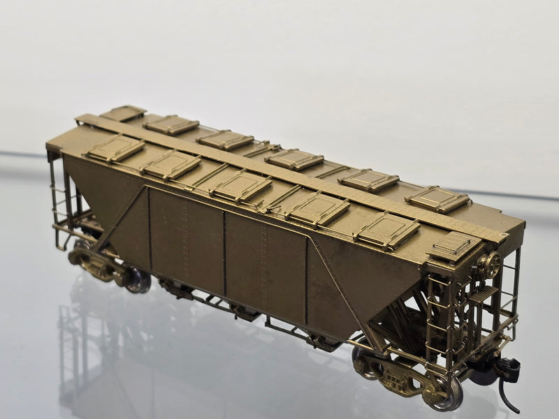 Oriental Limited HO Scale Pennsylvania Railroad PRR H30A Covered Hopper - Un-Painted Brass