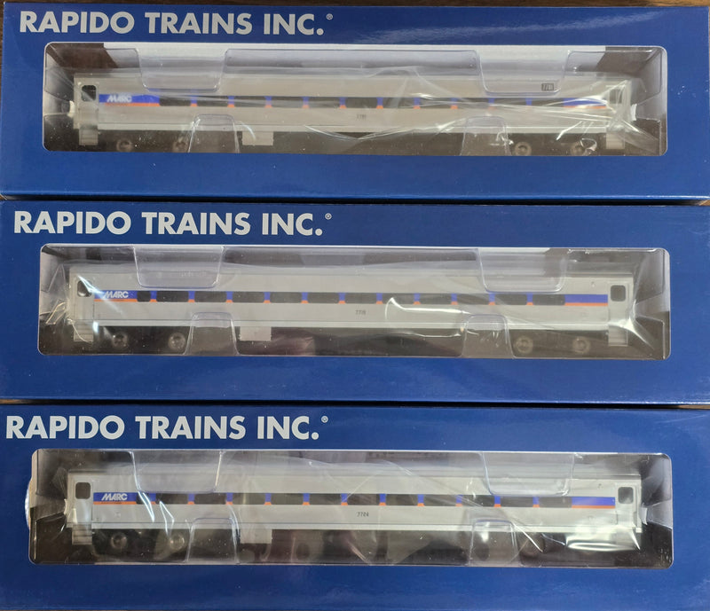 Rapido Trains 128538 HO Scale Comet Coach MARC Set #2