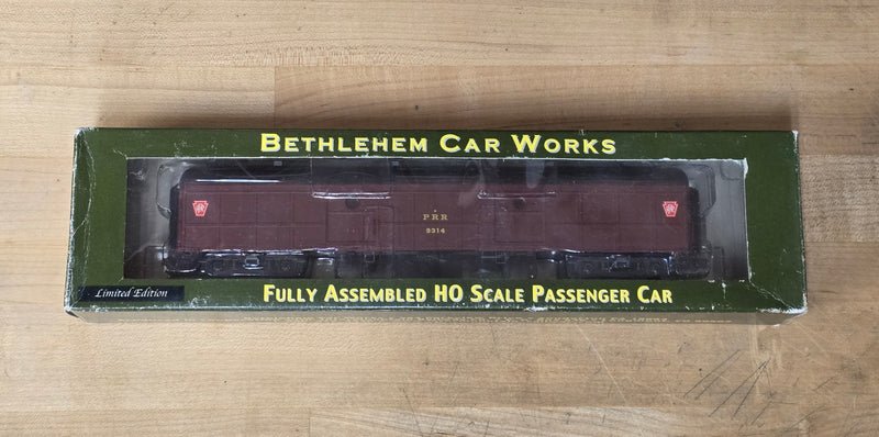 Bethlehem Car Works 5001-04 HO Scale B60b Baggage Car "Keystones/Vents" PRR 9314 - NOS