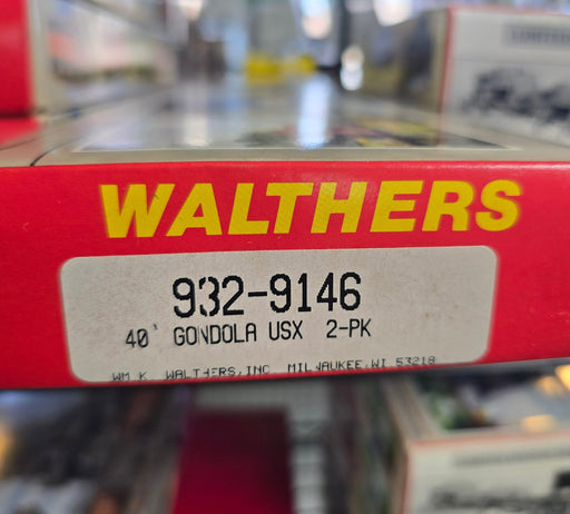Walthers 932-9146 HO Scale 40' Gondola Kit US Steel USX (2 Pack) - NOS