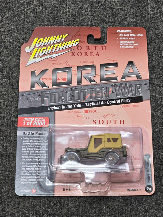 Johnny Lightning JLML009 Korea The Forgotten War Version B Willys MB Jeep