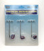 Rock Island Hobby 13104 N Scale Street Light 2 Straight Arms 3 Pack