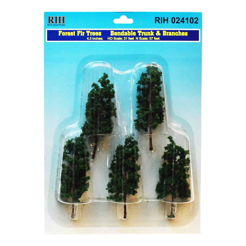 Rock Island Hobby 24102 Forest Fir Trees 5 Pack