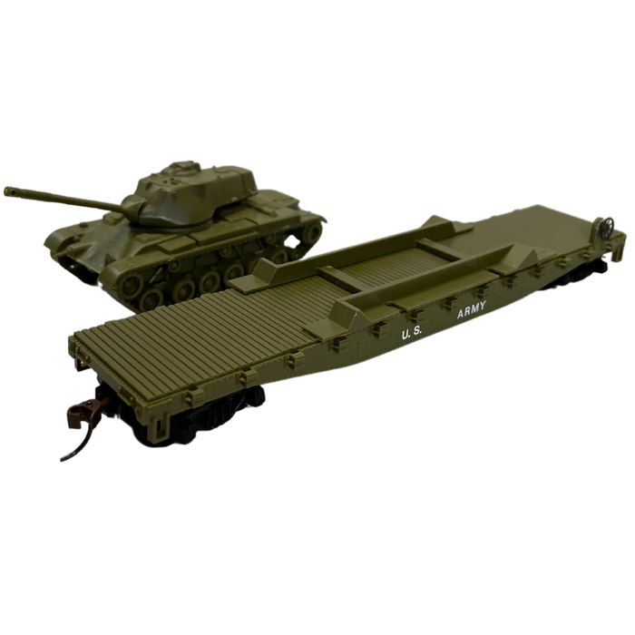 Rock Island Hobby 32160 HO US Army Flat Car with Tank