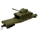 Rock Island Hobby 32160 HO US Army Flat Car with Tank