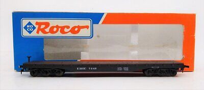 Roco 49016 HO Scale Heavy Duty Flatcar Erie 7249 - NOS