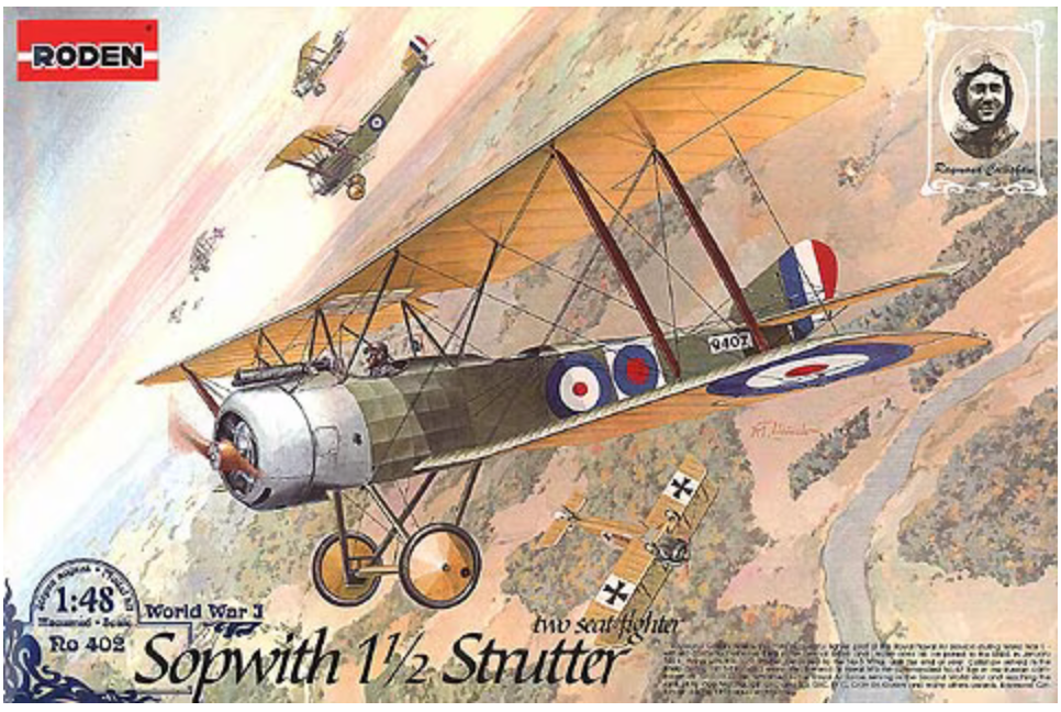Roden 402 1/48 Sopwith 1 1/2 Strutter Two Seat Fighter Model Aircraft