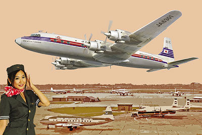 Roden Models 303 1/144 Douglas DC-7C Japan Air Lines Model Aircraft Kit