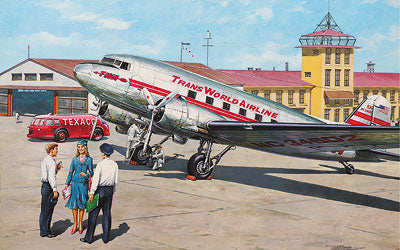Roden Models 309 1/144 Douglas DC-3 TWA Model Aircraft Kit