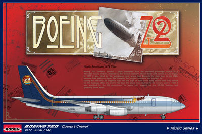 Roden Models 317 1/144 Boeing 720 'Caesars Chariot' Led Zeppelin Model Aircraft Kit