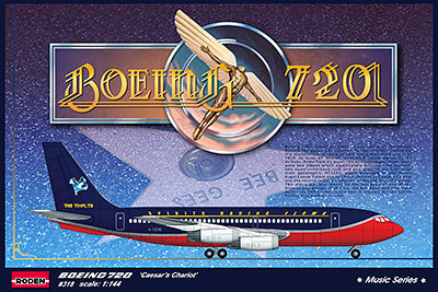 Roden Models 318 1/144 Boeing 720 'Caesars Chariot' Bee Gees 1979 Model Aircraft Kit